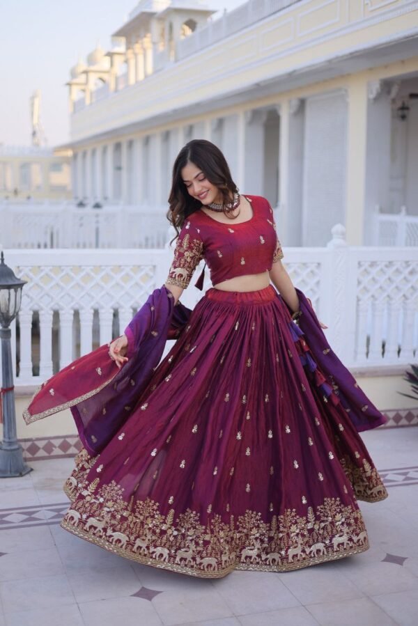 Fendy silk lehenga - Image 2