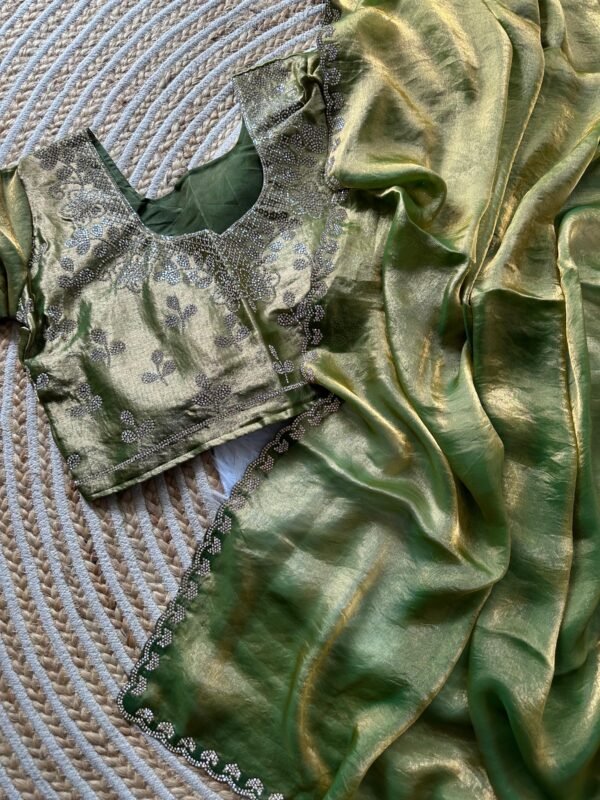 Saree with stitched blouse - Image 5