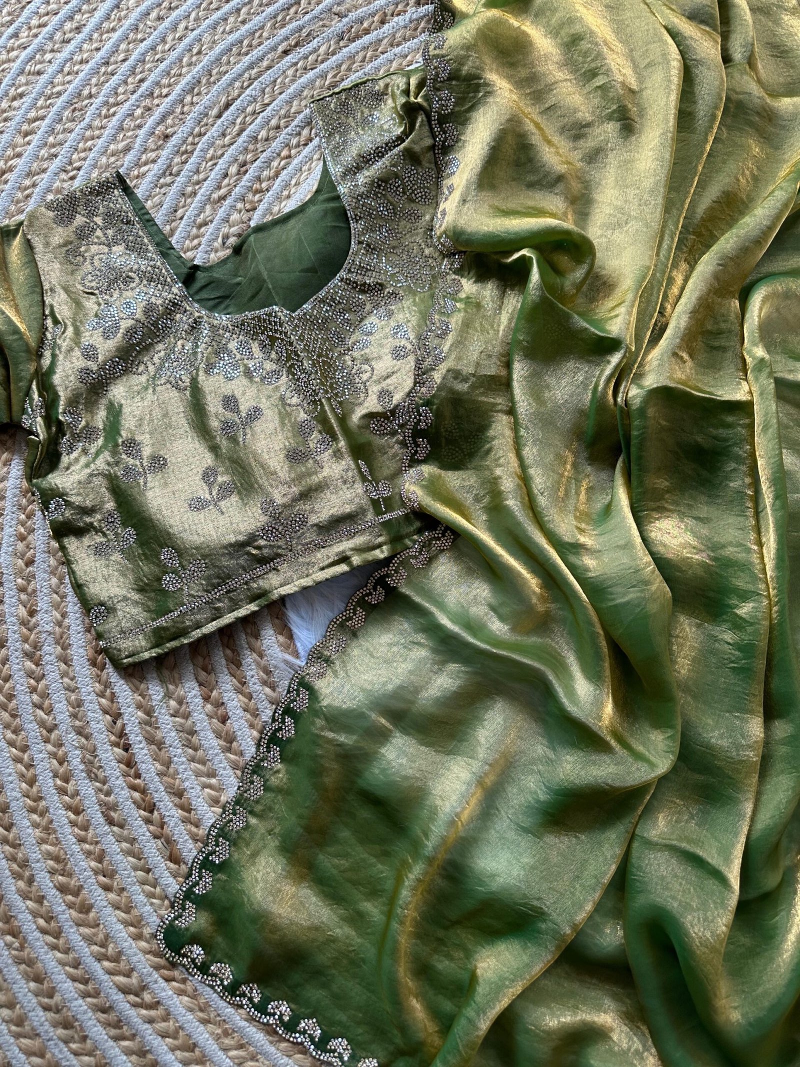 Saree with stitched blouse - Image 5