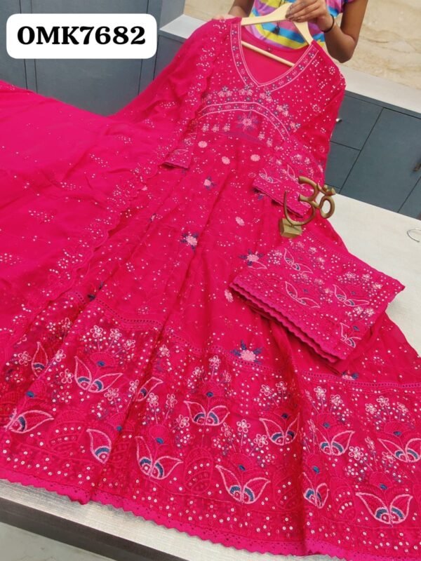 Georgette anarkali - Image 9