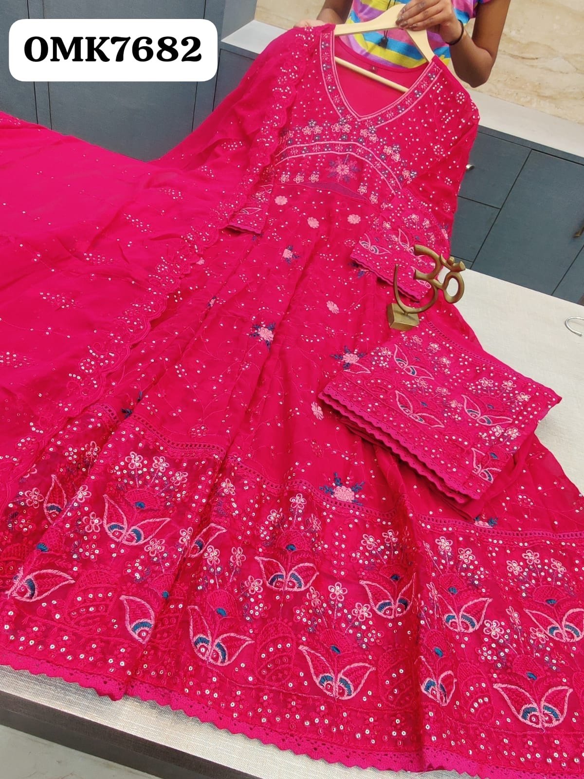 Georgette anarkali - Image 9