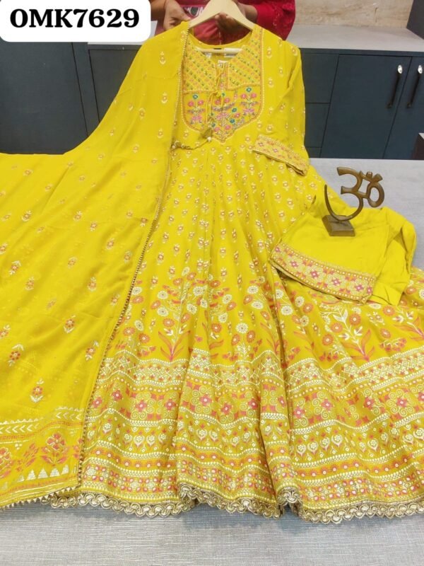 Georgette anarkali - Image 4