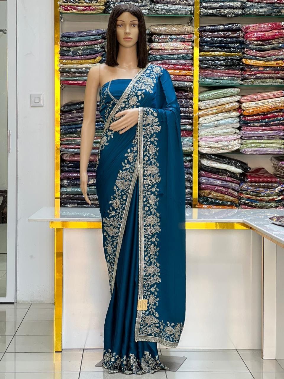 Fandy satin silk sarees - Image 6