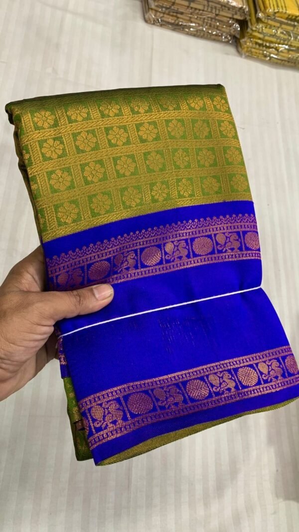 Bridesmaids semi silk sarees - Image 14