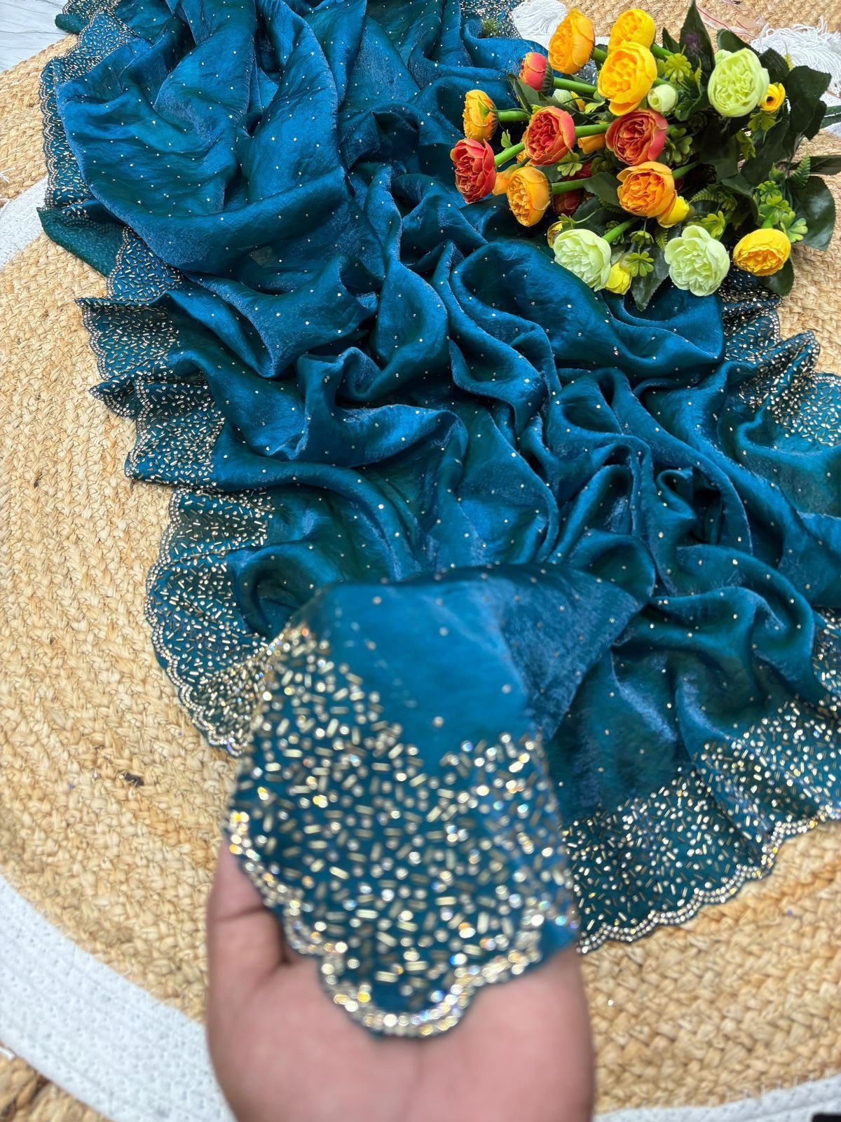 Space silk sarees - Image 23