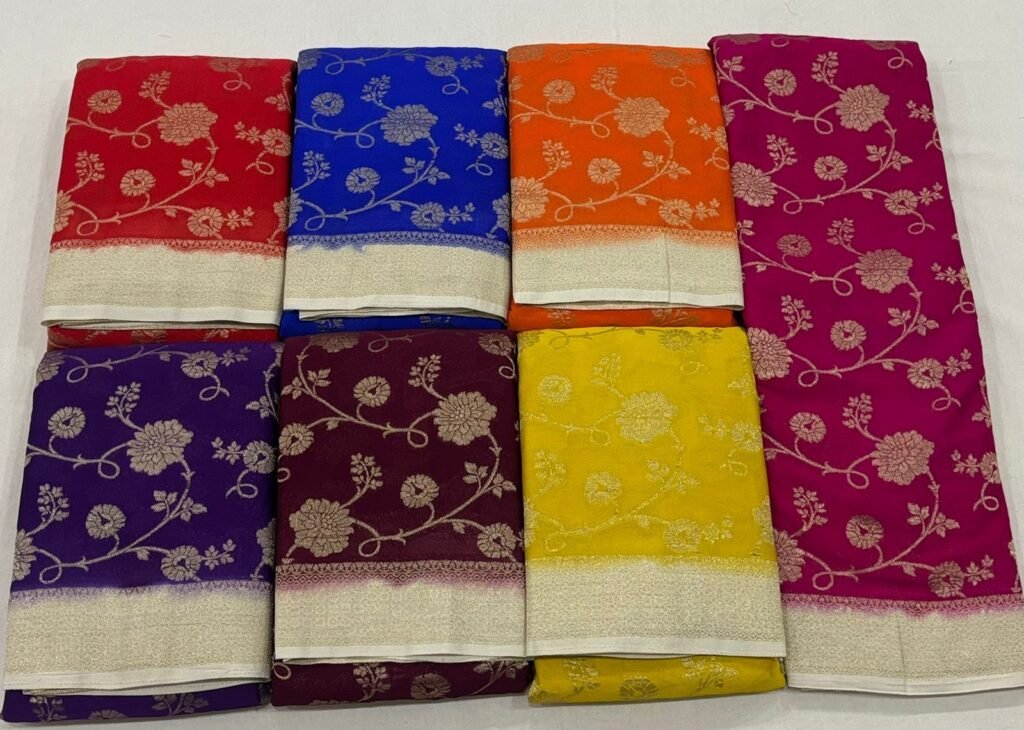 Banarasi Khadi georgette sarees