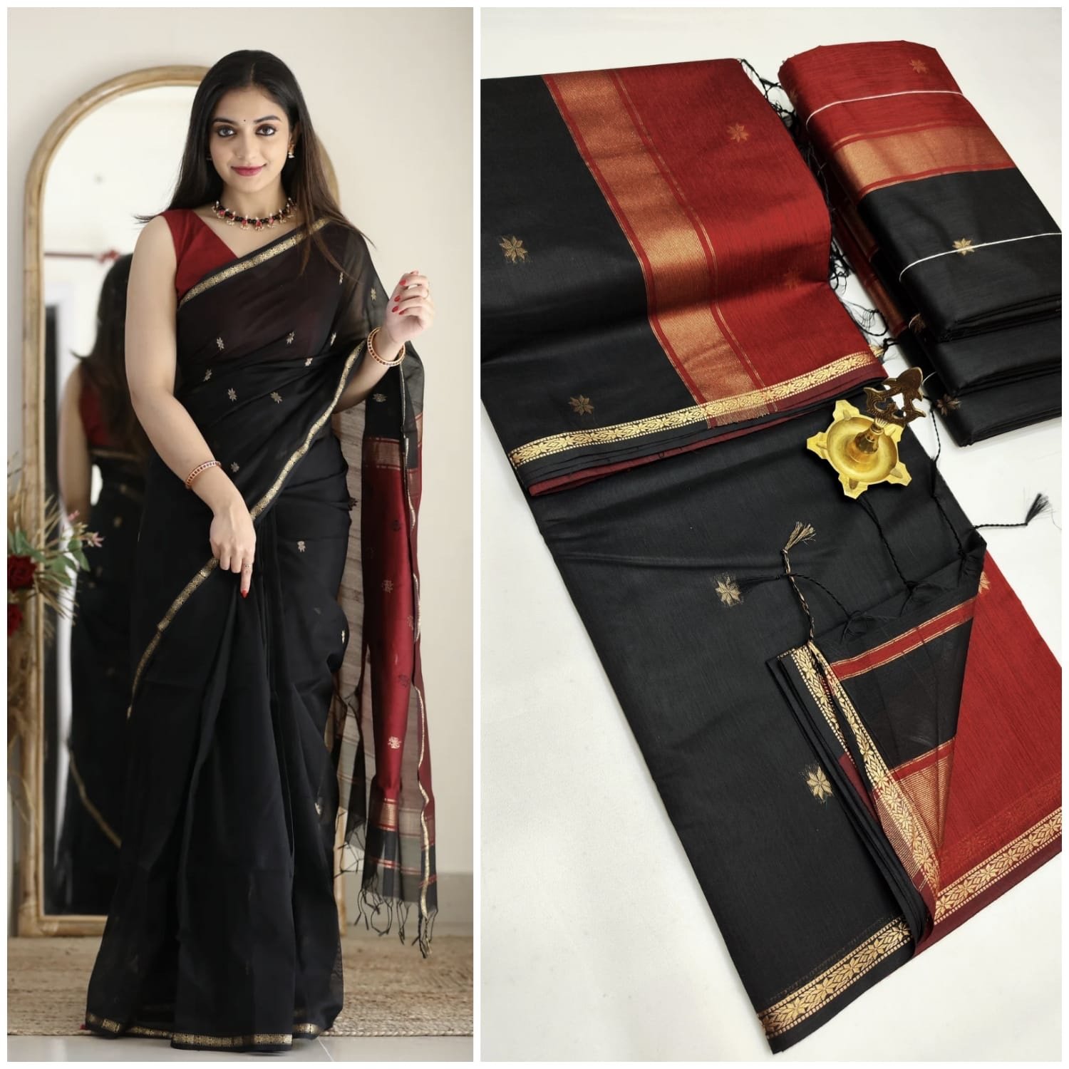 Silk cotton sarees - Image 4