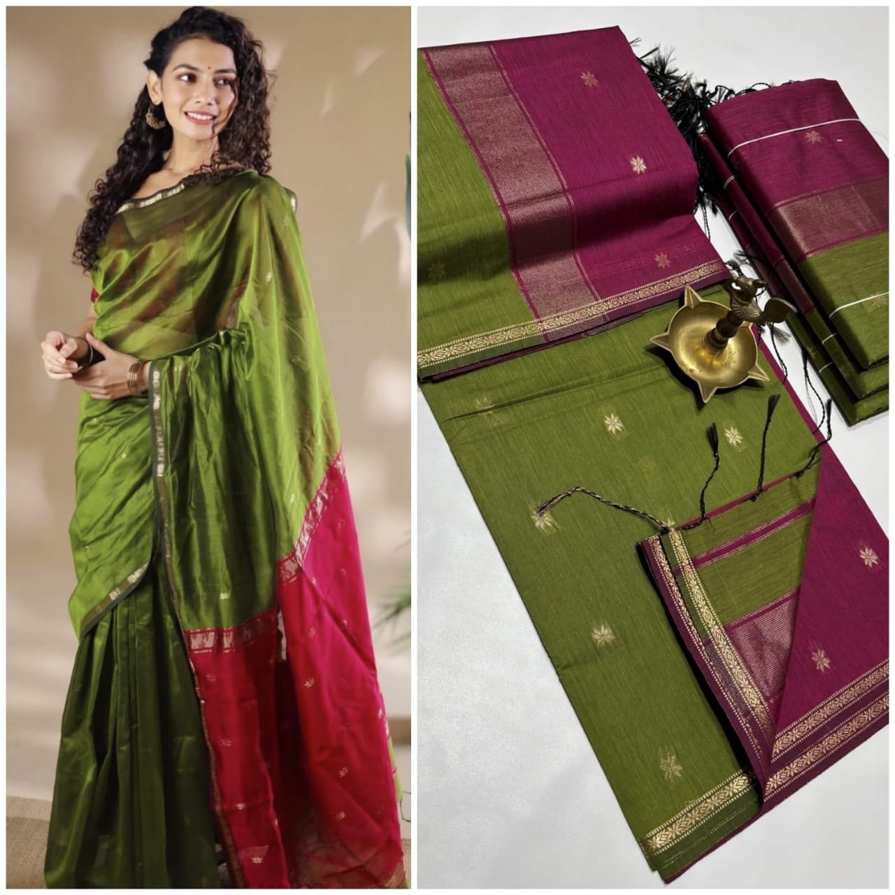 Silk cotton sarees - Image 20
