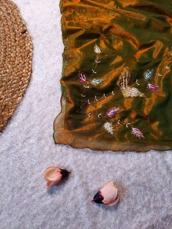 Space tissue silk saree - Image 2