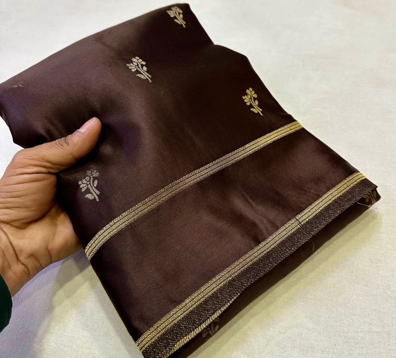 Satin silk sarees - Image 7