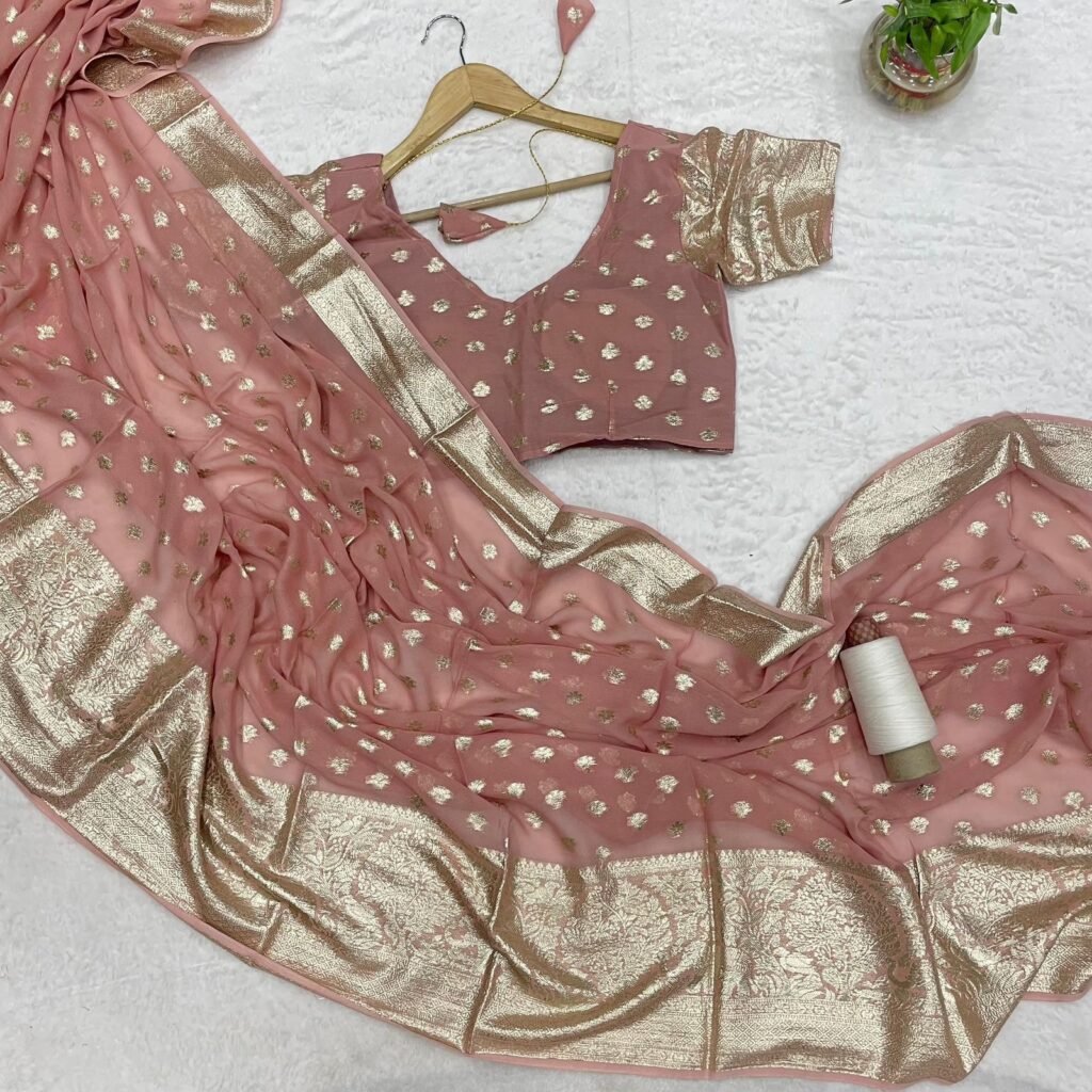 Viscose georgette sarees