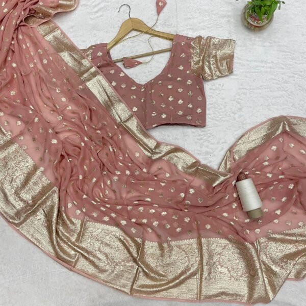 Viscose georgette sarees - Image 6