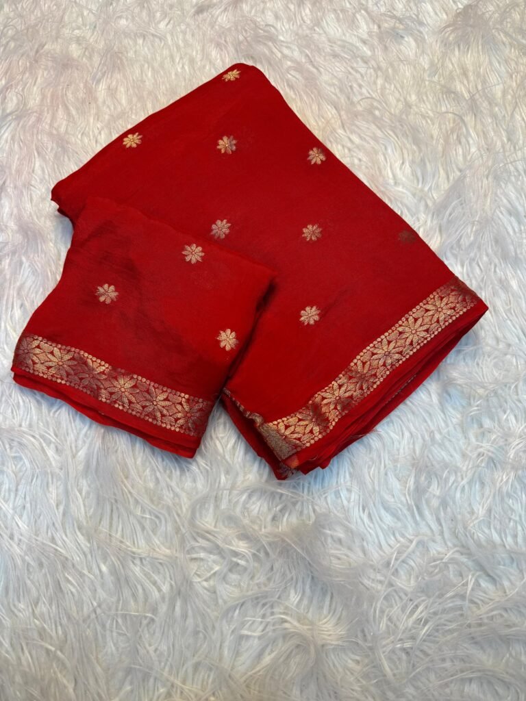 Viscose jacquard saree