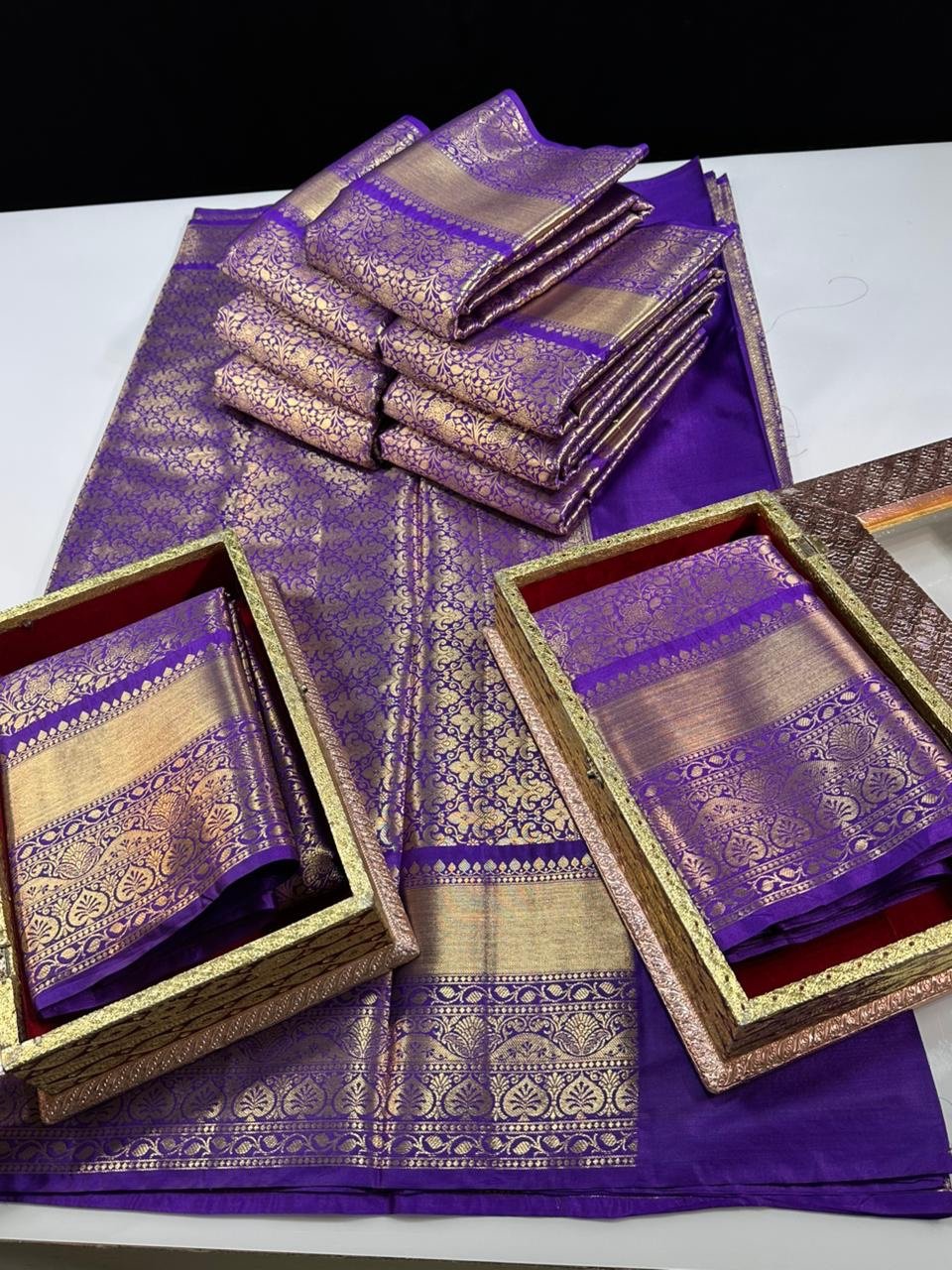Soft semi kanchi sarees - Image 2