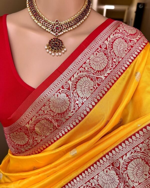 Soft banarasi silk saree - Image 6
