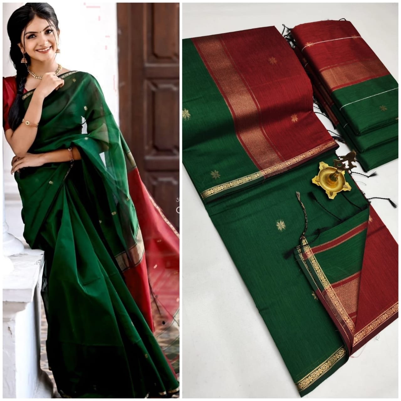 Silk cotton sarees - Image 37