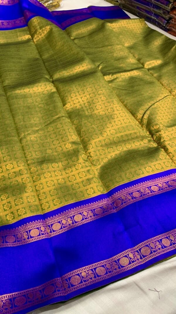 Bridesmaids semi silk sarees - Image 4