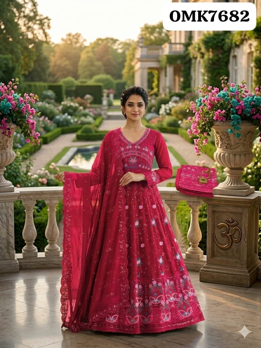 Georgette anarkali - Image 1