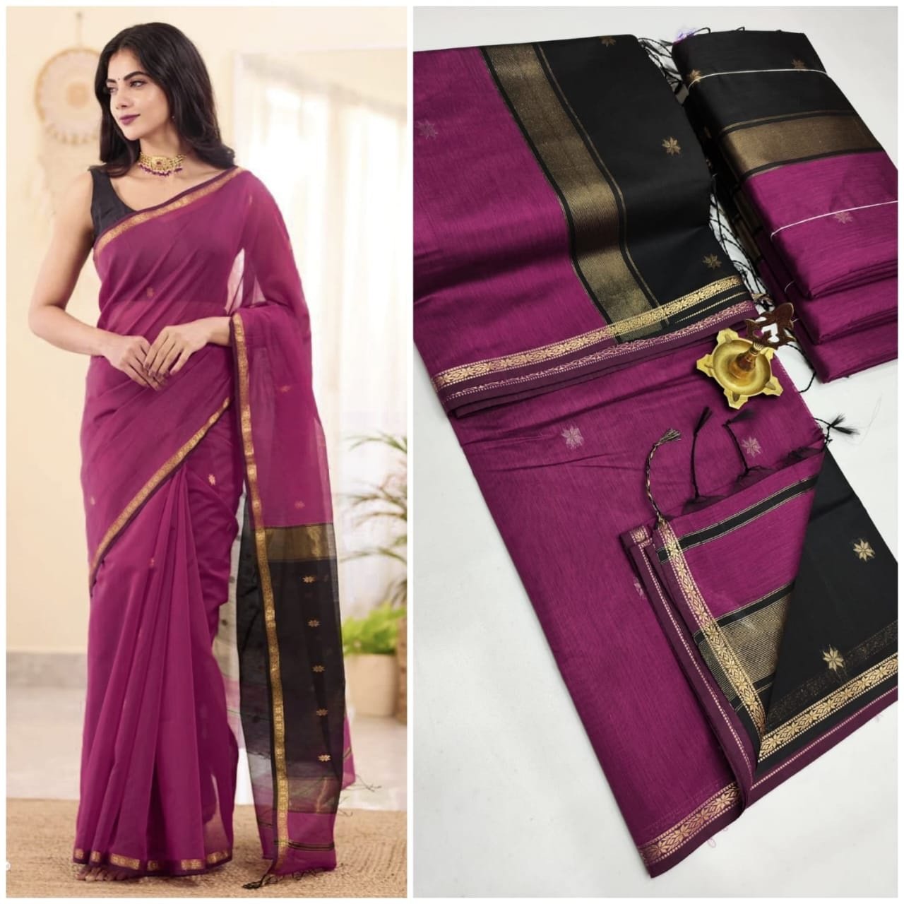 Silk cotton sarees - Image 31
