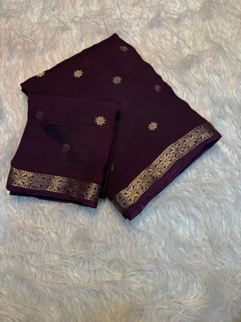 Viscose jacquard saree