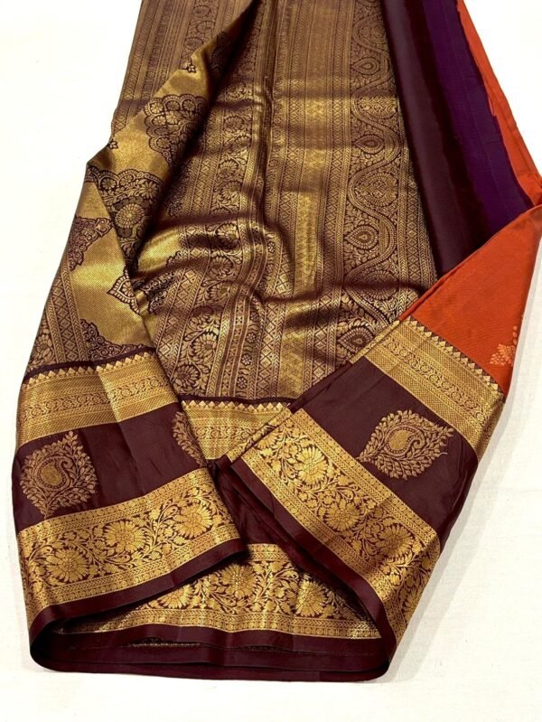 Premium kanjivaram silk saree - Image 4