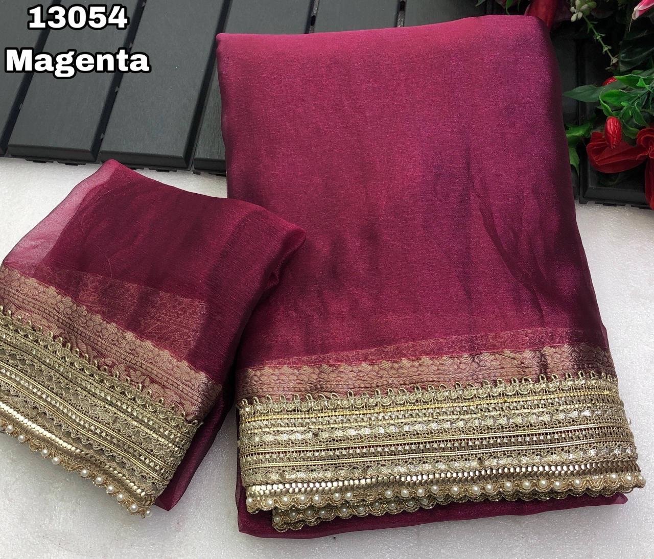 Banarasi tissue silk sarees - Image 8