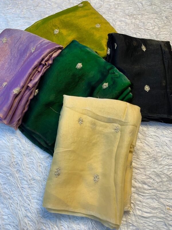 Dual tone space silk sarees