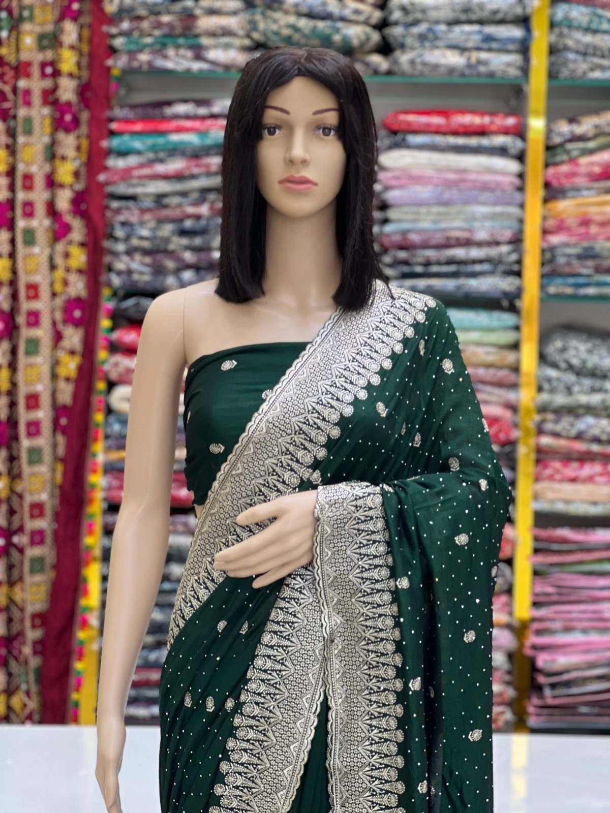 Vichitra silk sarees - Image 5