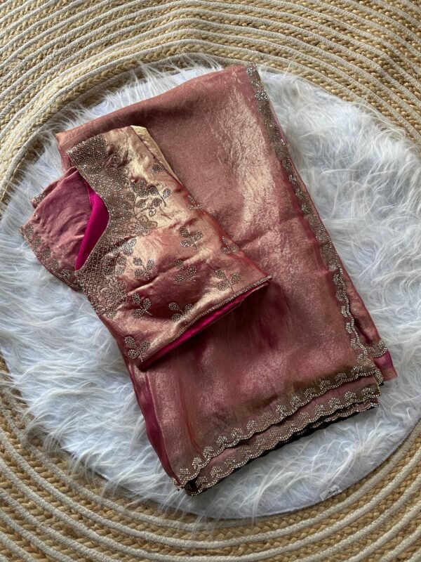 Saree with stitched blouse - Image 8