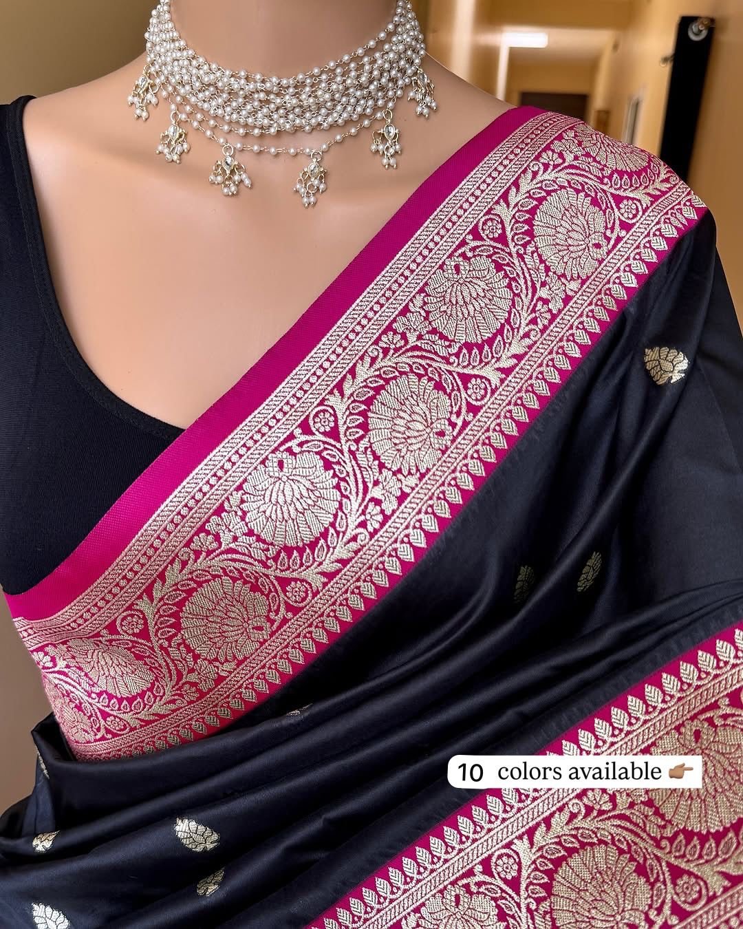 Soft banarasi silk saree - Image 3