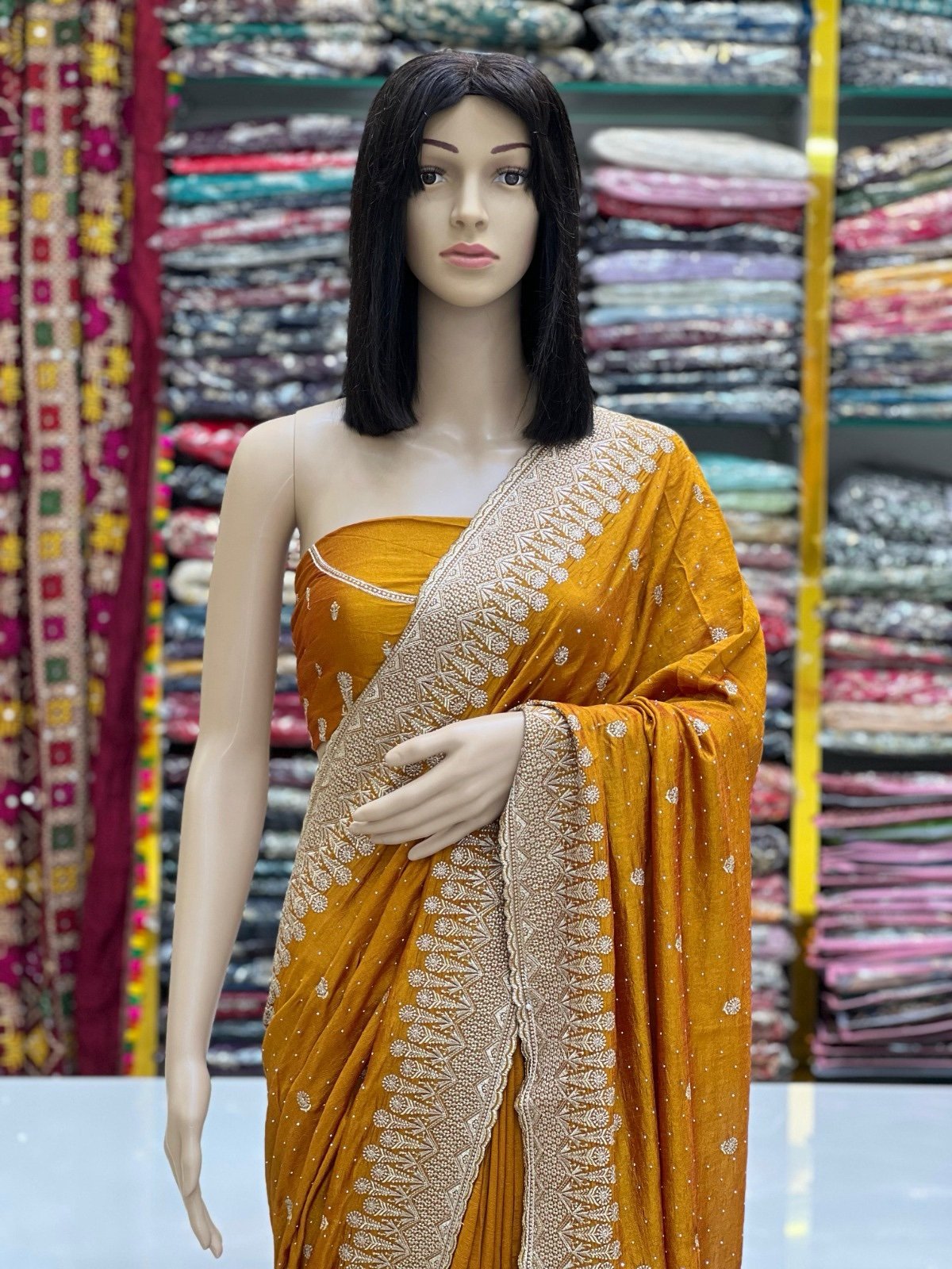Vichitra silk sarees - Image 8