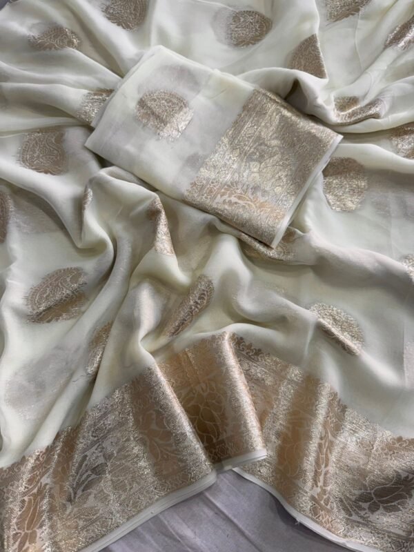 Viscose georgette sarees - Image 8