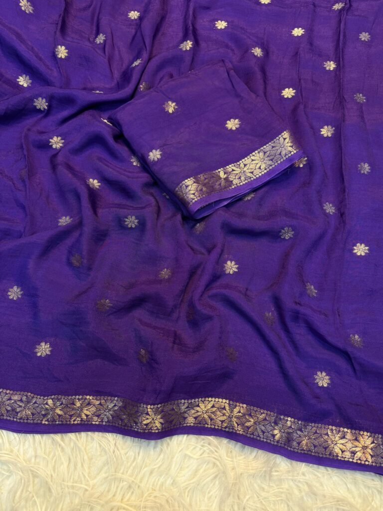 Viscose jacquard saree