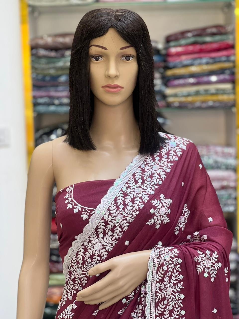 Georgette sarees - Image 6
