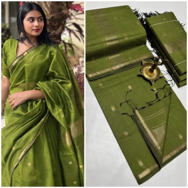 Silk cotton sarees - Image 33