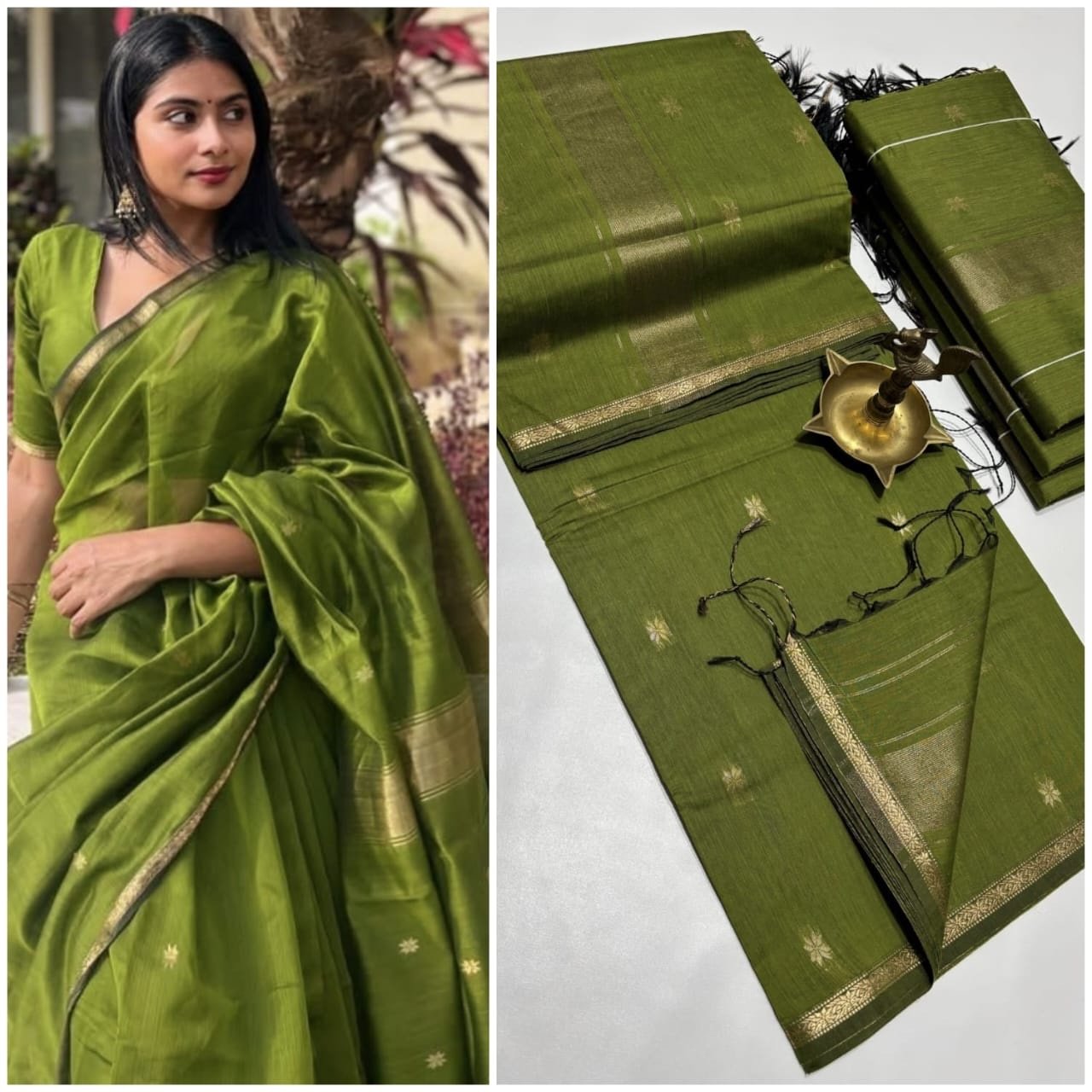 Silk cotton sarees - Image 33