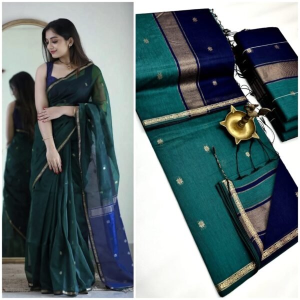 Silk cotton sarees - Image 6