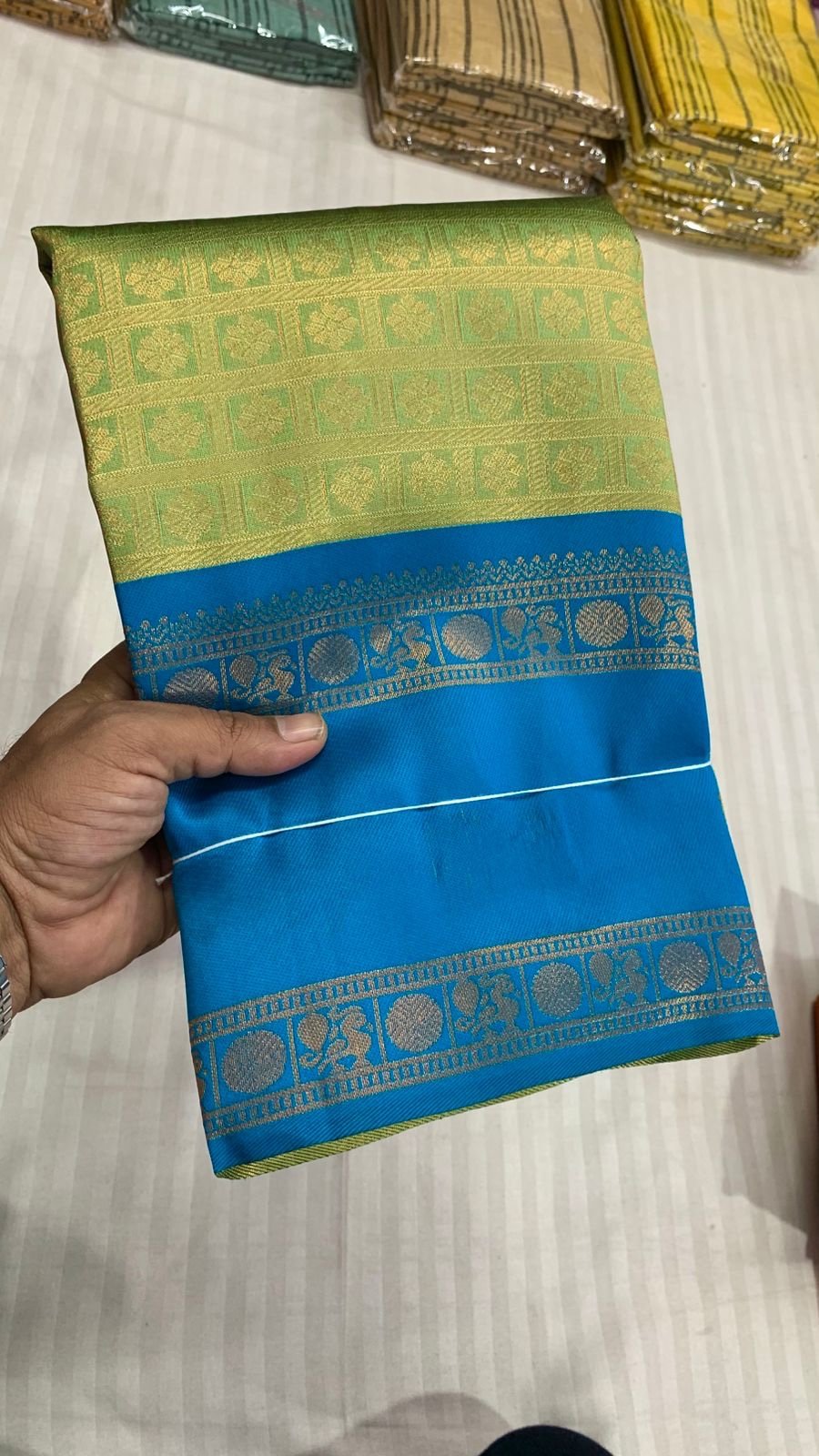 Bridesmaids semi silk sarees - Image 10