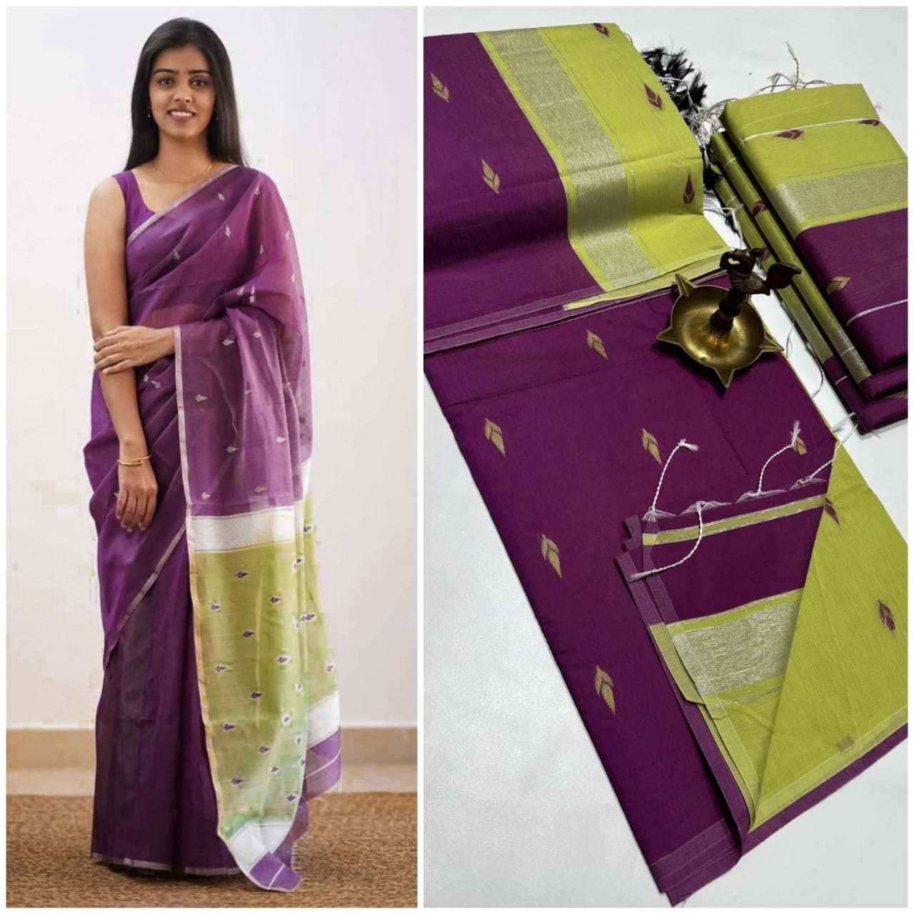 Silk cotton sarees - Image 11