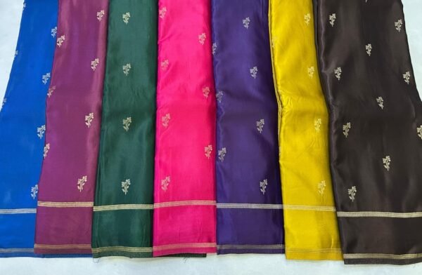 Satin silk sarees - Image 11