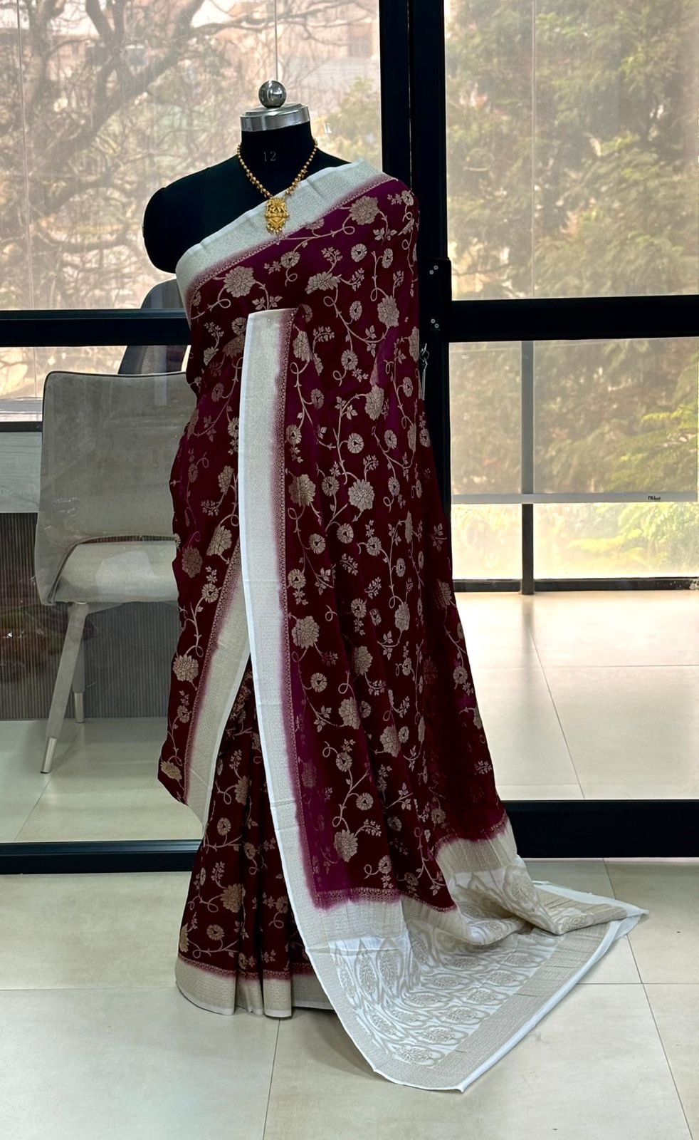 Banarasi Khadi georgette sarees - Image 2