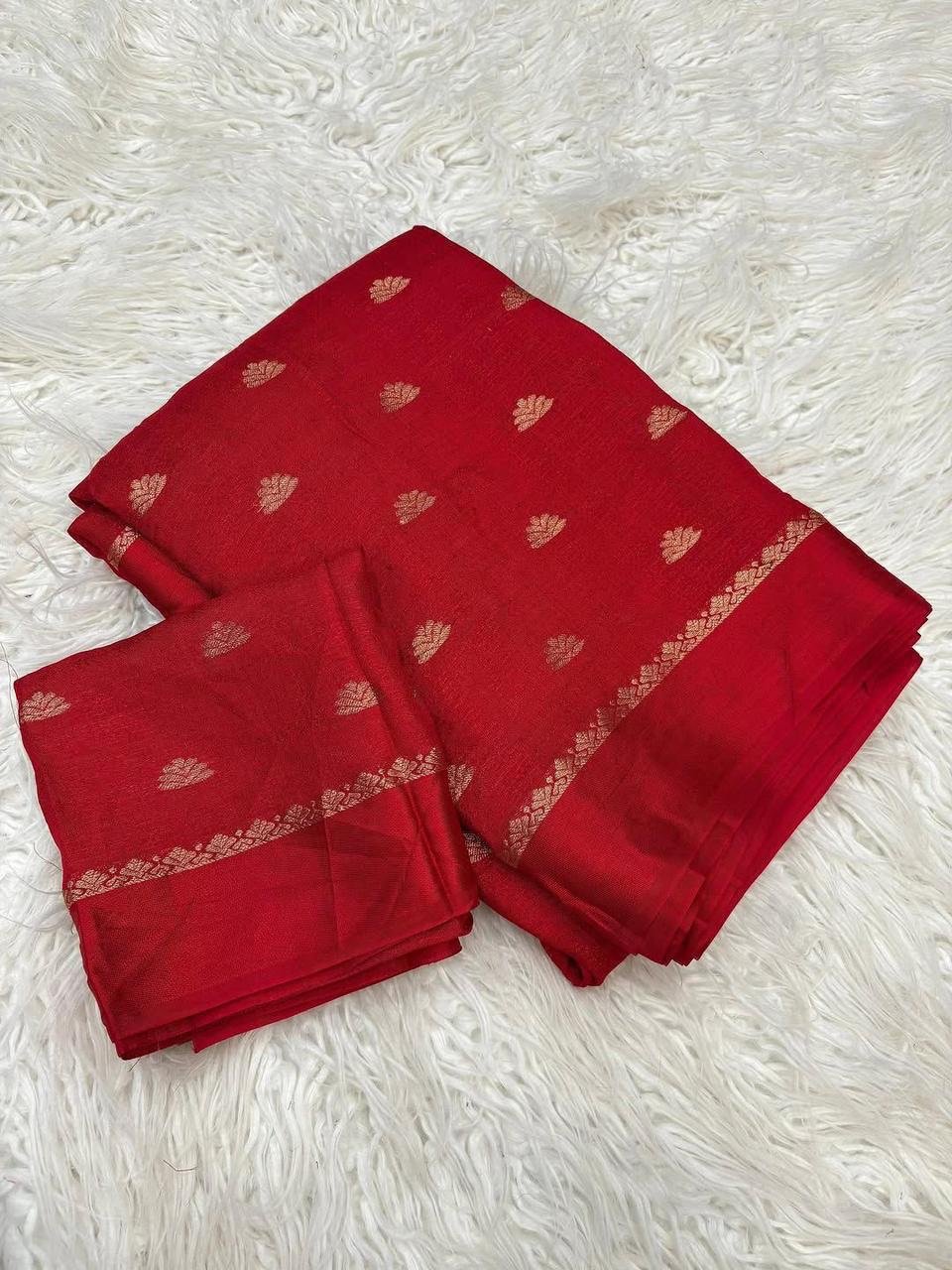 Viscose Khadi silk saree - Image 9