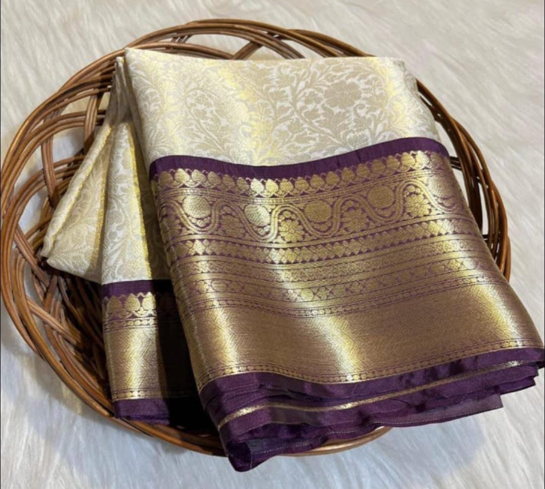 Banarasi tissue soft silk saree - Image 4