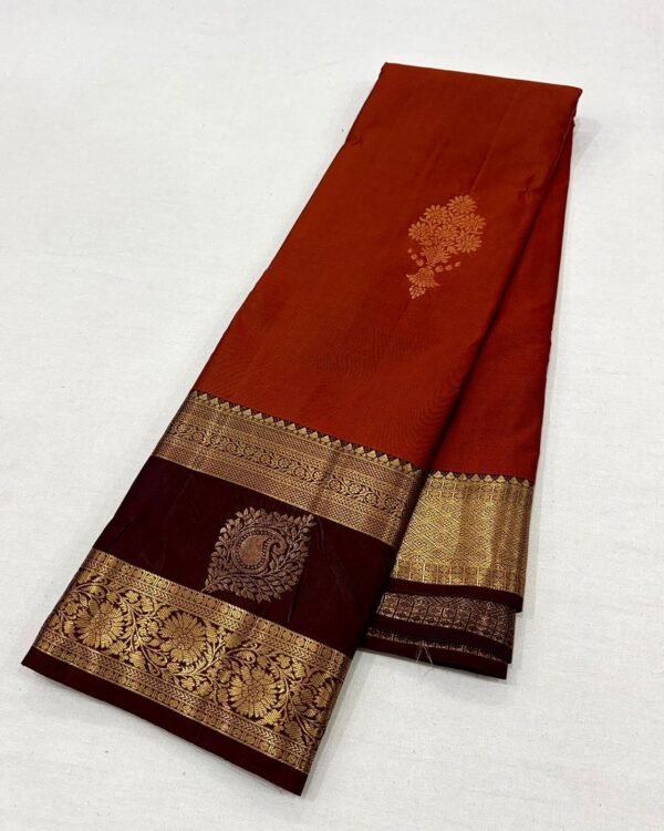 Premium kanjivaram silk saree - Image 5