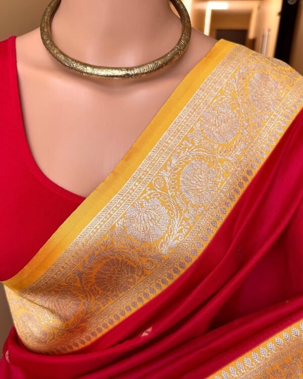 Soft banarasi silk saree