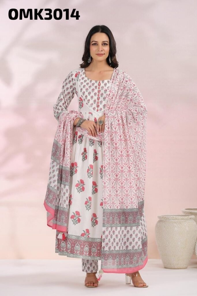 Cotton anarkali