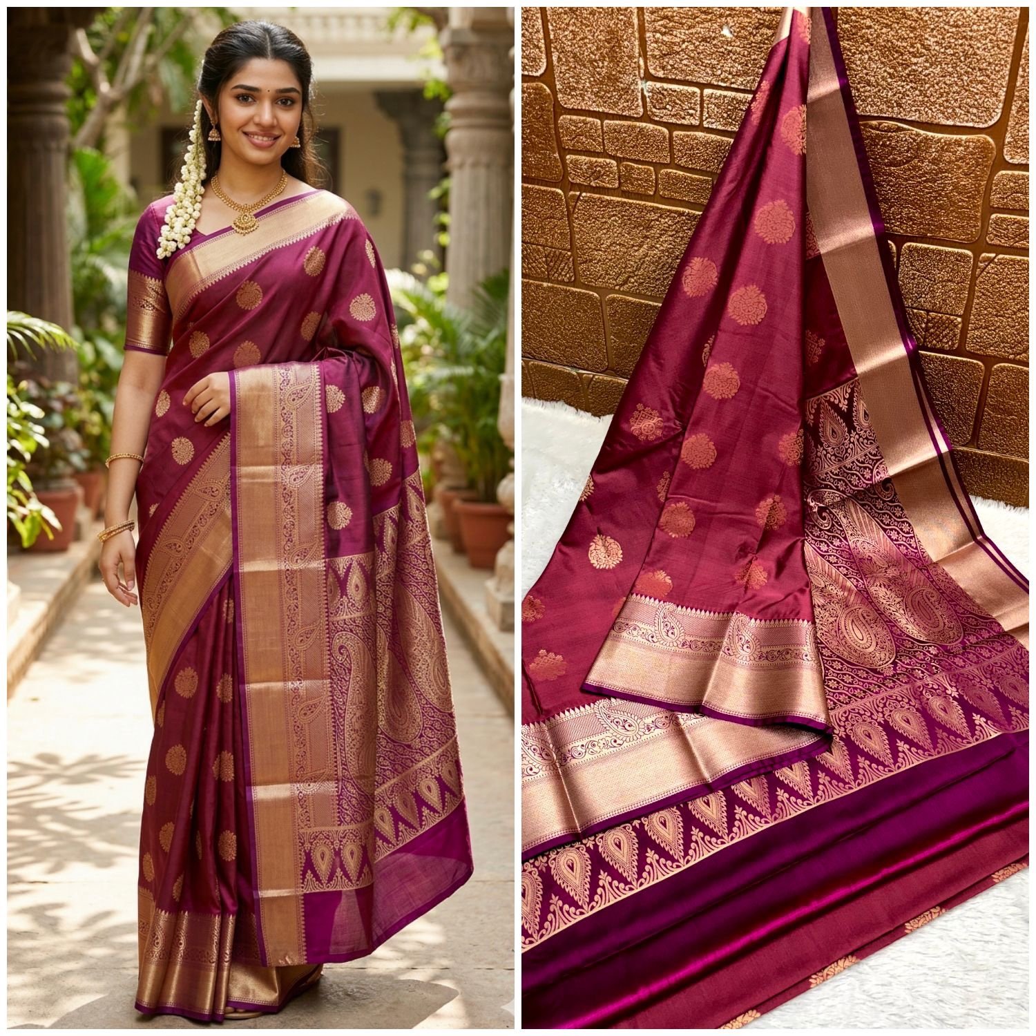 Kanchi silk sarees - Image 7