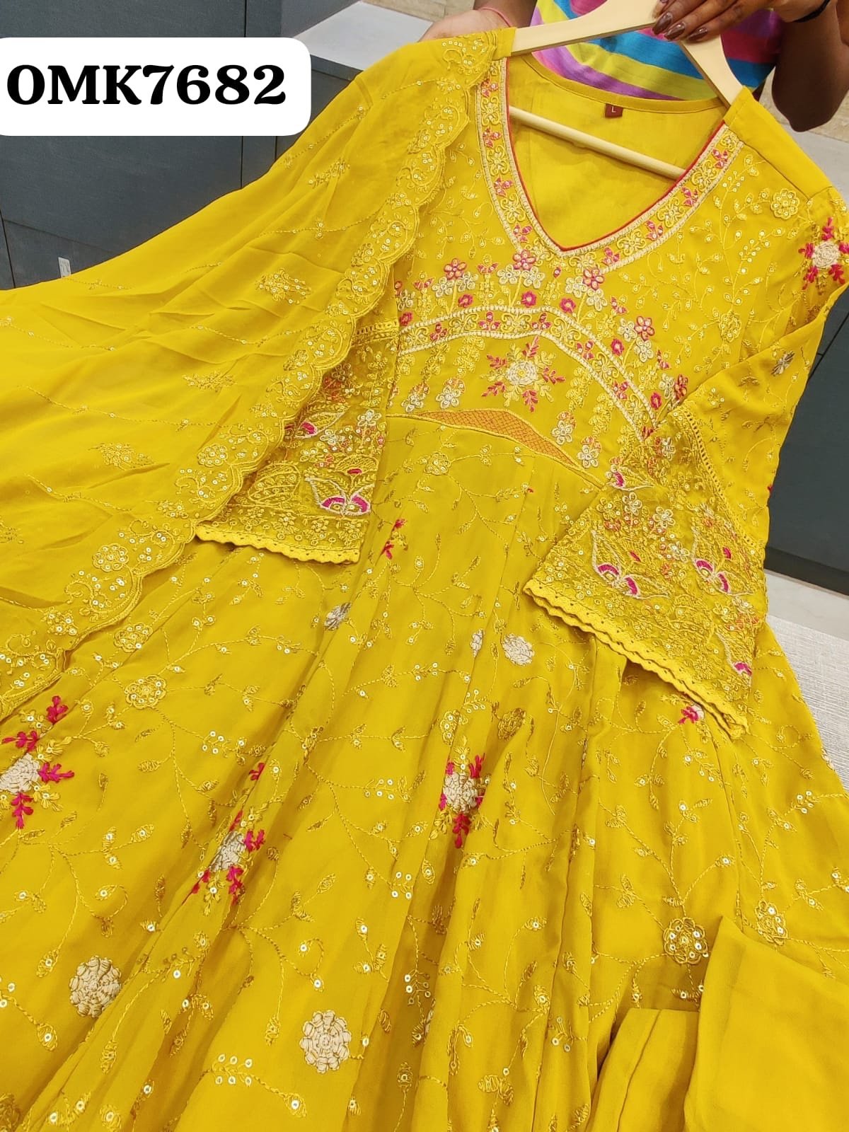 Georgette anarkali - Image 5