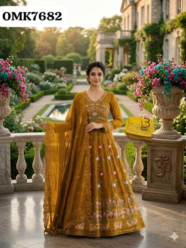 Georgette anarkali - Image 3