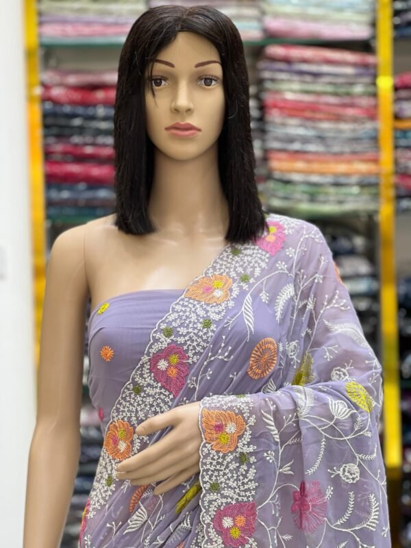 Georgette sarees - Image 12